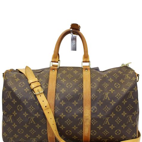 louis vuitton keepall45 travel bag|keepall 50 with shoulder strap.